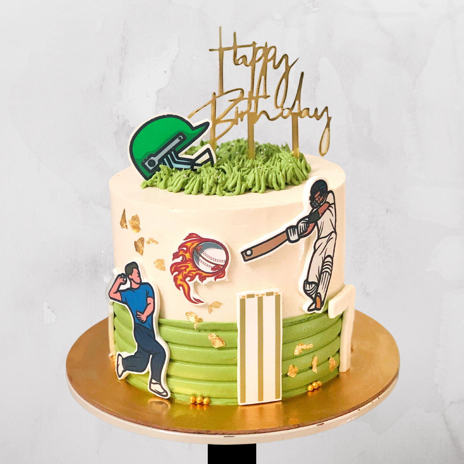 Cricket Theme Cake for Boys